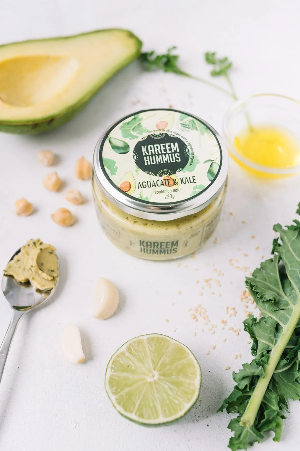 Hummus Aguacate y Kale 220g